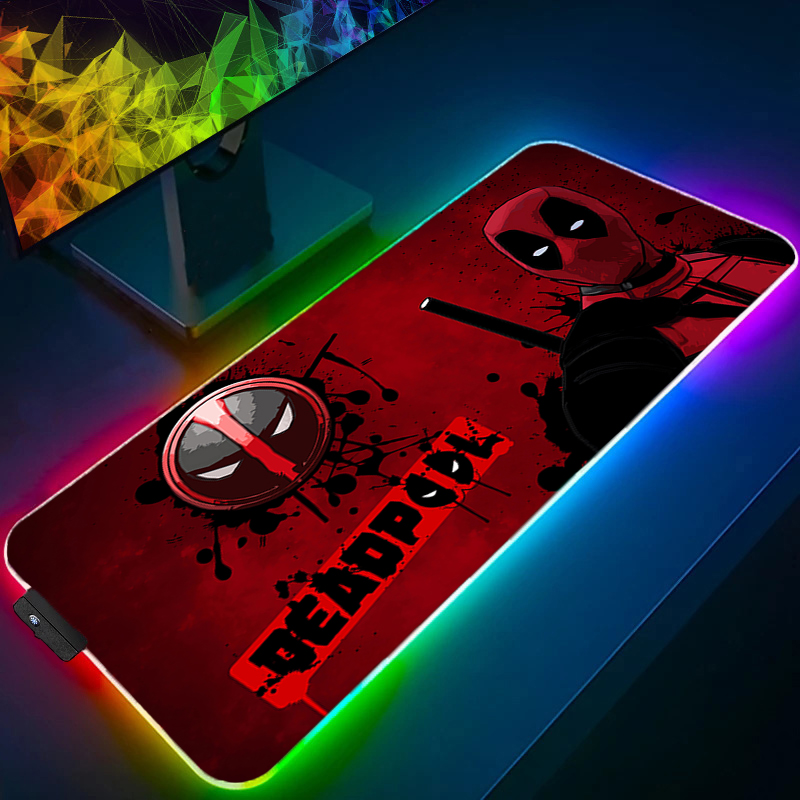 Pad Gaming Console - LED-muismat Gaming Backlight Lock Edge Anime-accessoires