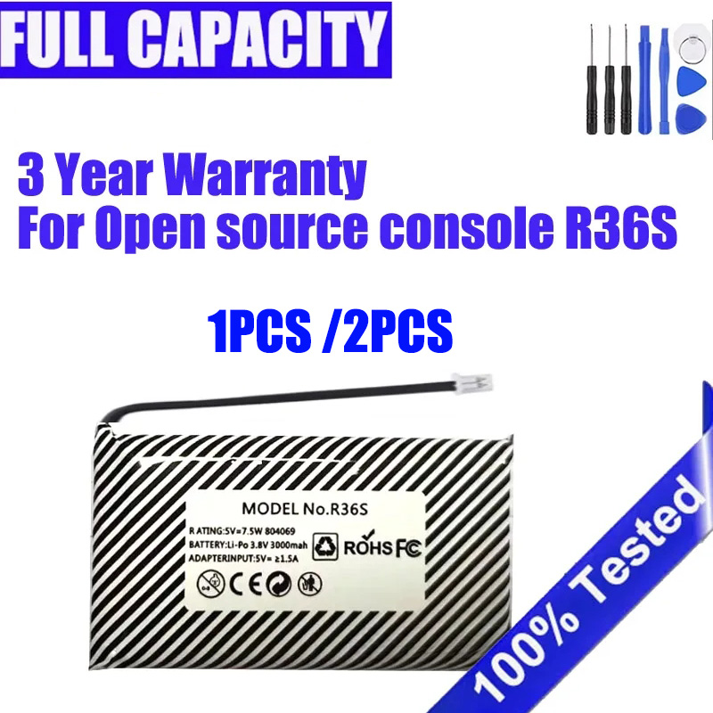 Gaming Console R36S - 3000mAh batterij voor open source console