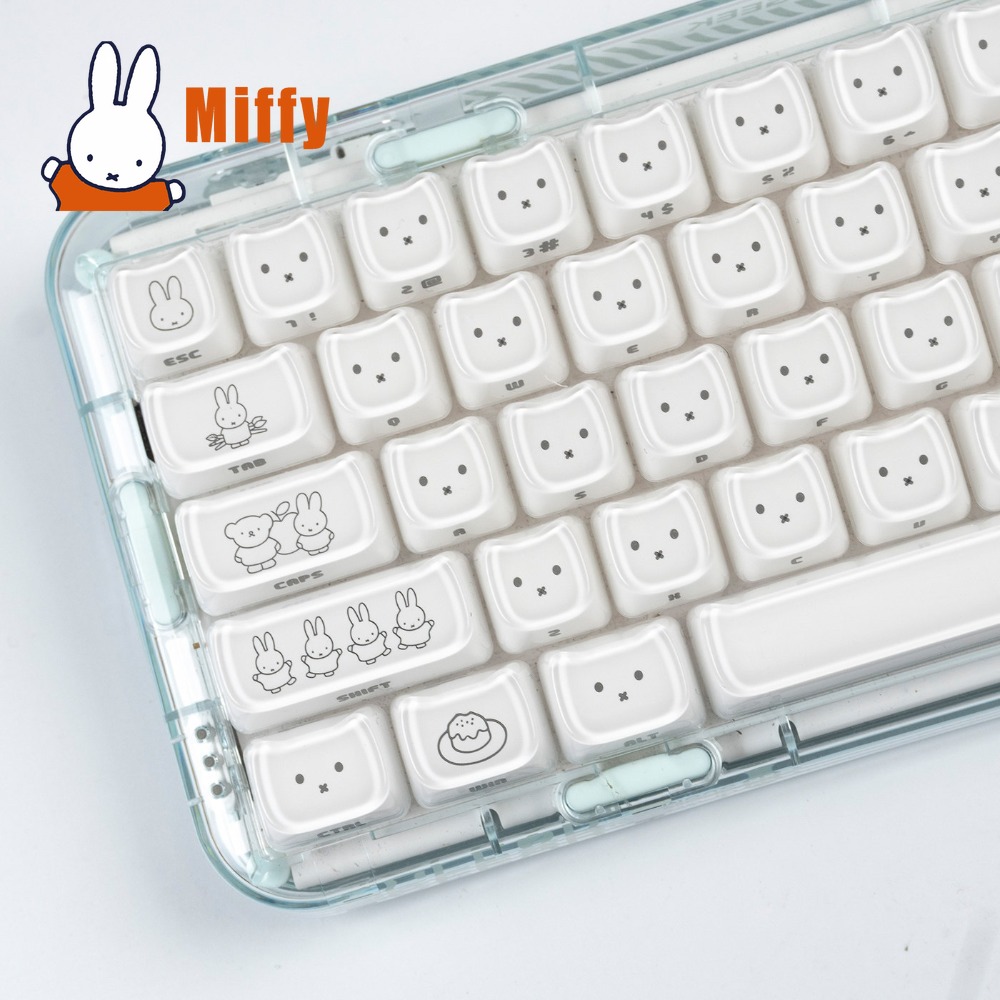 Kawaii Miffy Keycaps Schattig  - Pad Gaming Console recensie en prijs