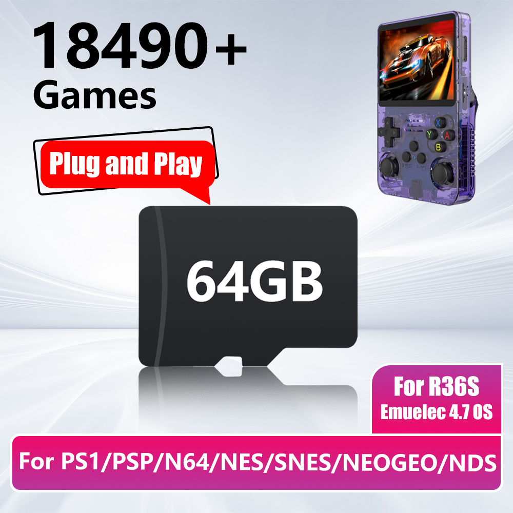 64GB Gamekaart voor R36S Game  - Gaming Console R36S recensie en prijs