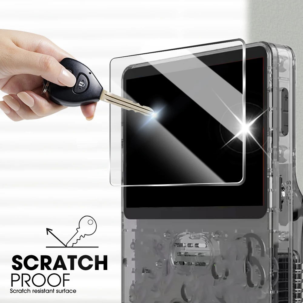 3-in-1 opbergtas + gehard glas - Gaming Console R36S recensie en prijs