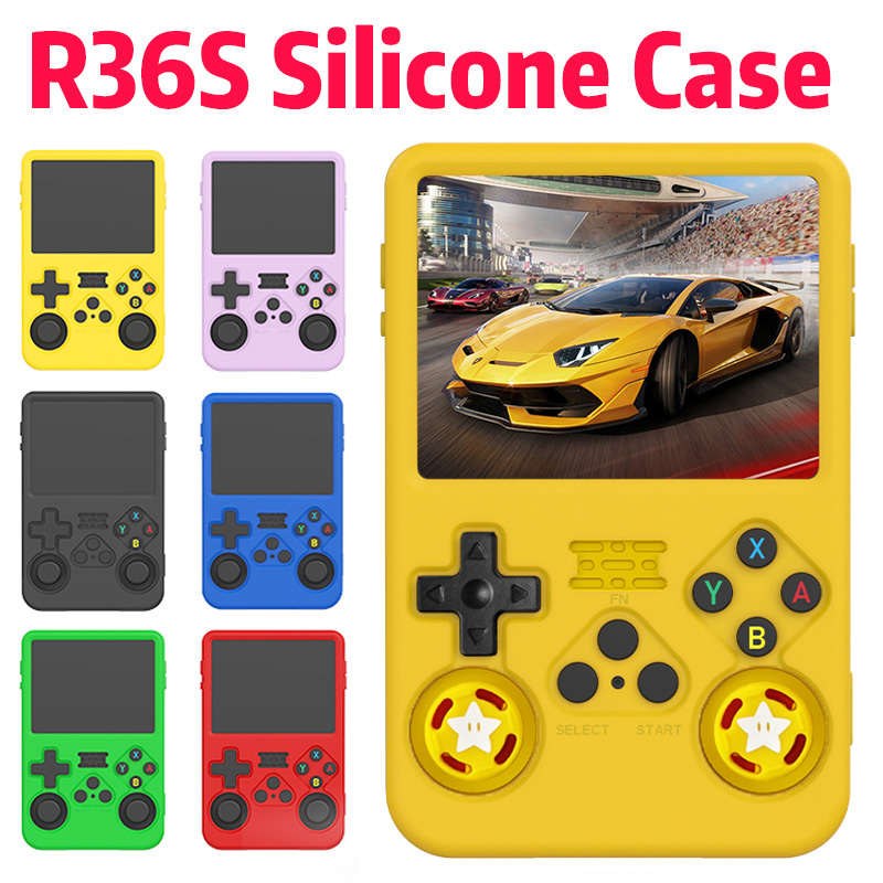 Kleur siliconen beschermhoes v - Gaming Console R36S recensie en prijs